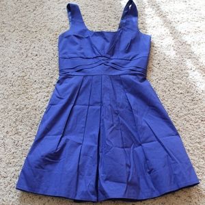 Blue Dress with Bow Back